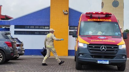 Criança é socorrida ao sofrer queda no Cmei Irmã Iolanda Guzman Bazan