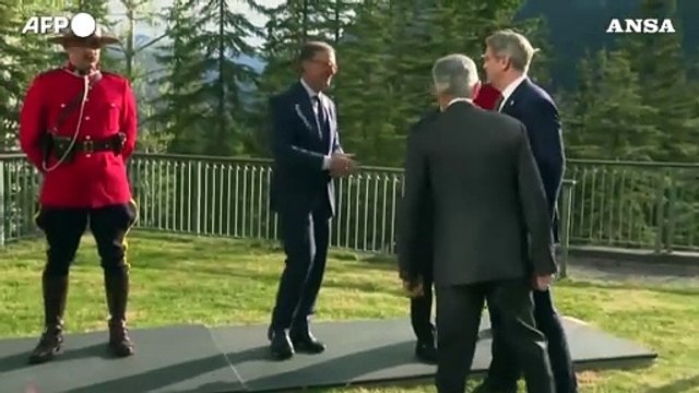 G7 Finanze, foto di gruppo per ministri e governatori delle Banche centrali
