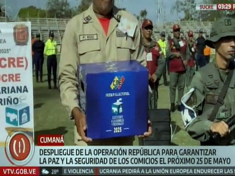 Sucre | FANB se despliega en la Operación República para garantizar la paz de los comicios del 25-M