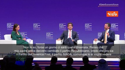 Trump Jr: “Mi candiderò dopo mio padre? Forse. Non si sa mai”