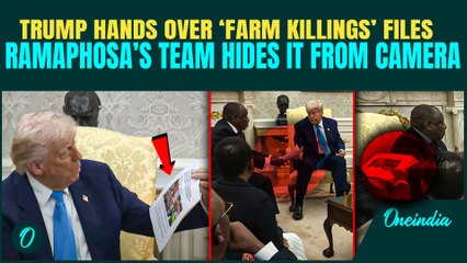 Ramaphosa's Team Caught Hiding 'White Farmer Killings' Documents in Front of Cameras | Donald Trump