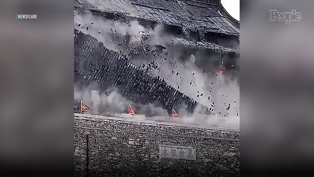 Tiles Fall Off the Roof of 600-Year-Old Tower, Sending Tourists Scrambling