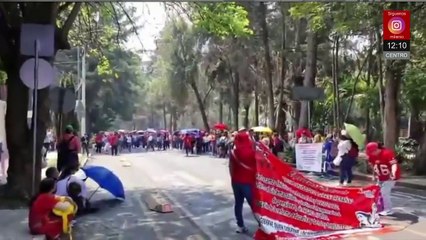 Maestros de la CNTE continúan manifestaciones y llegan a la zona de embajadas, Polanco