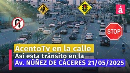 Situación del tránsito en la Av. Núnez de Cáceres hoy