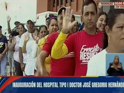 Monagas | Gob. Ernesto Luna lidera inauguración del Hospital Tipo I Dr. José Gregorio Hernández