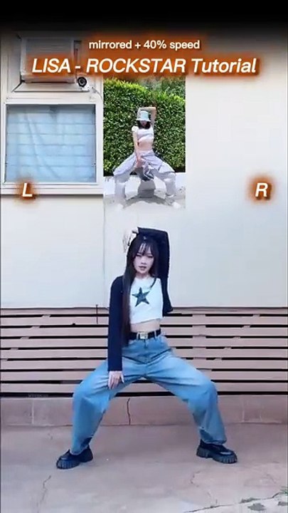 [TUTORIAL] LISA - ROCKSTAR dance 🔥 #lisa #rockstar #kpop #shorts