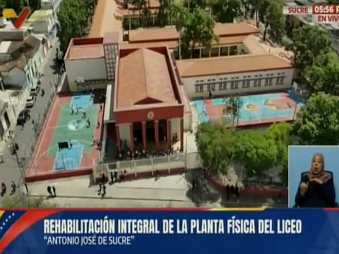Sucre | Estudiantes son beneficiados con rehabilitación integral del Liceo Antonio José de Sucre