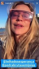 Luana Piovani discute com brasileiros em praia de Portugal; “Otarios”