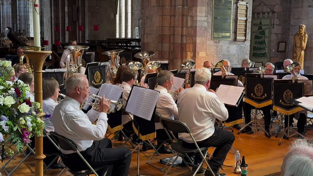 Crediton Town Band play during the Spring Concert, video Alan Quick IMG_2179