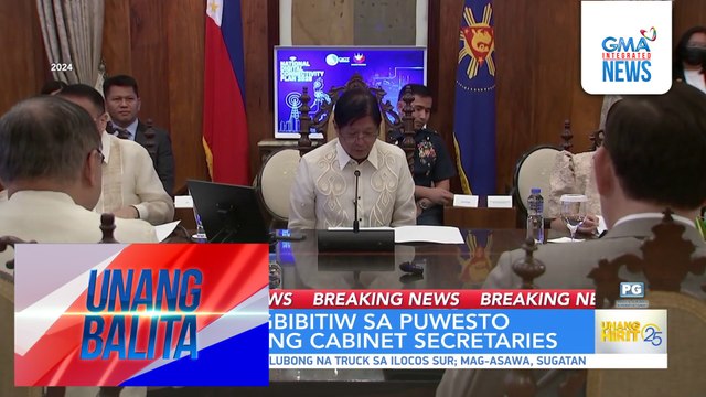 BREAKING NEWS – PBBM, pinagbibitiw sa puwesto ang kaniyang cabinet secretaries | Unang Balita