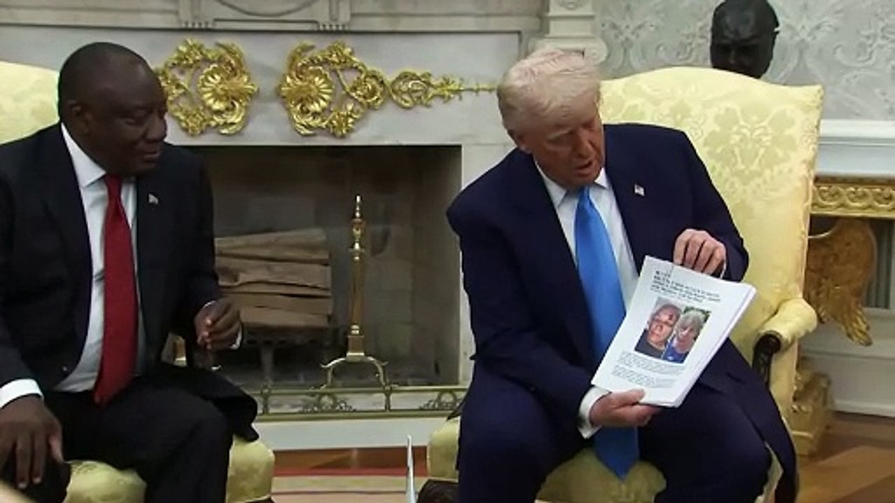 Trump embosca a presidente de Sudáfrica con acusaciones de "genocidio contra blancos"