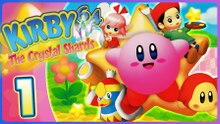 Kirby 64 : The Crystal Shards Walkthrough Part 1 (N64) 100% - World 1: Pop Star 🌟