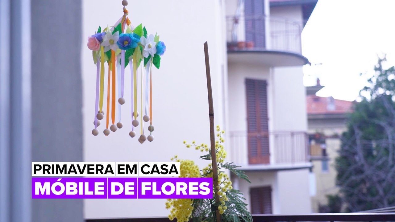 Primavera em Casa: Móbile de Flores