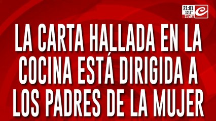 Crimen de Villa Crespo: la carta encontrada iba dirigida a los padres de la mujer