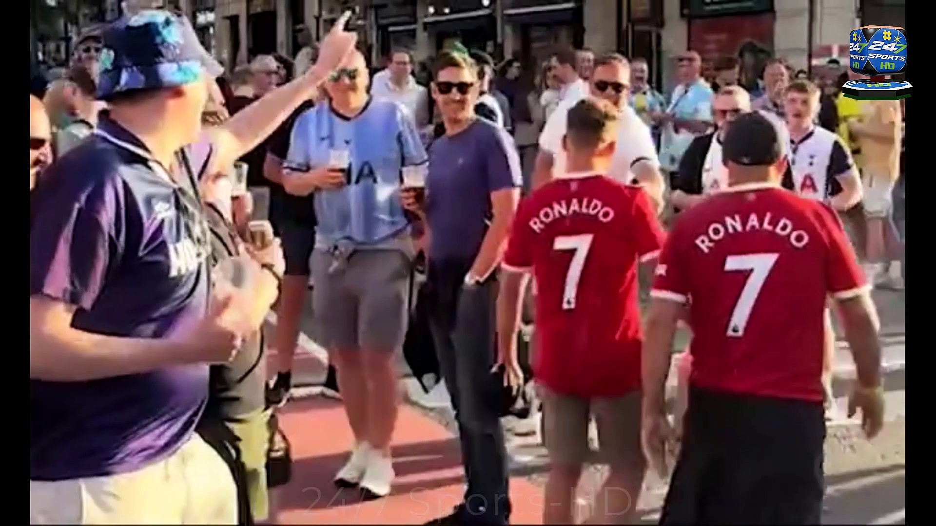 Fans hit out at 'classless and pathetic' Spurs 'bullies' who drenched Man United supporters in beer ahead of Europa League final