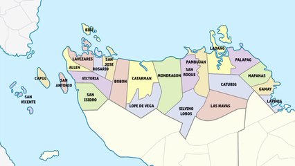 Map of Northern Samar Province. Peta Provinsi Samar Utara. Northern Samar Province Map. Map of Province of Northern Samar. Province of Northern Samar Map. Mapa ng Lalawigan ng Hilagang Samar. Mapa ng Hilagang Samar. Peta Samar Utara. 北サマール州の地図. 北萨马省地图