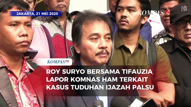 Roy Suryo Bersama Dokter Tifa Lapor ke Komnas HAM soal Kasus Ijazah Palsu Jokowi