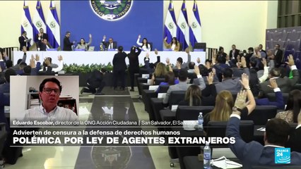 Eduardo Escobar: "Ley de agentes extranjeros en El Salvador es una forma de represión"