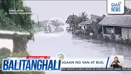 Isa, patay sa banggaan ng van at bus; 10, sugatan | Balitanghali