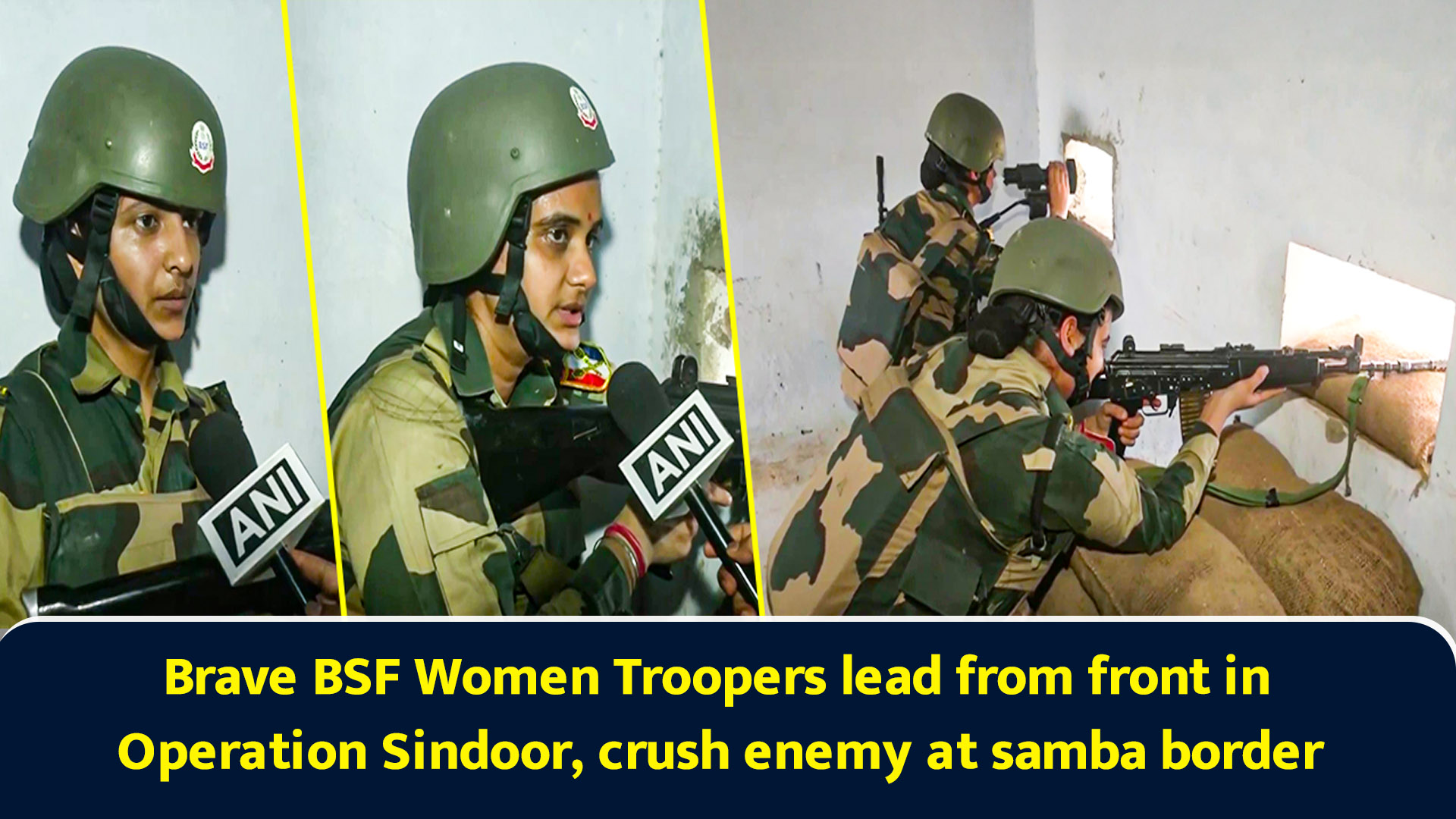Brave BSF Women Troopers lead from front in Operation Sindoor, crush enemy at samba border