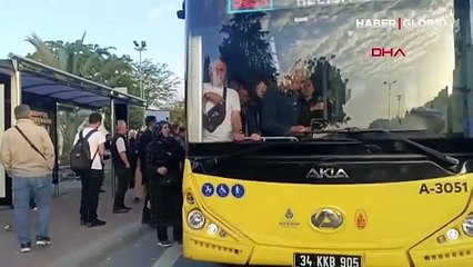 İstanbul'da halk otobüsleri kontak kapattı; duraklarda yoğunluk oluştu