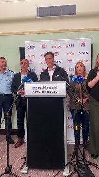 Hunter floods: NSW Premier Chris Minns speaks in Maitland | May 22 2025