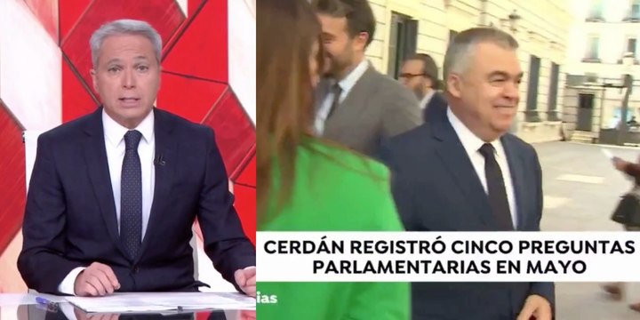 Vicente Vallés esgrime un dato demoledor para desmontar la defensa de un acorralado Santos Cerdán (PSOE)