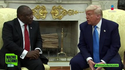 Otra vez, Trump protagonizó un nuevo momento de tensión en la Oficina Oval con un invitado