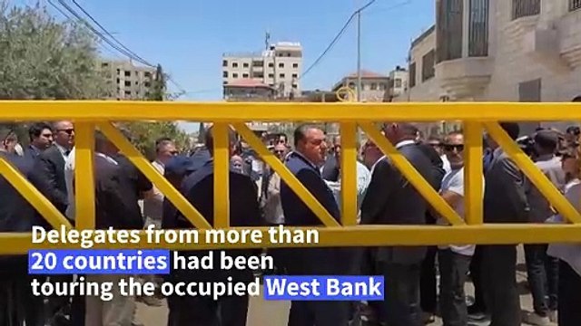 Israeli troops fire 'warning shots' at diplomats visiting occupied West Bank
