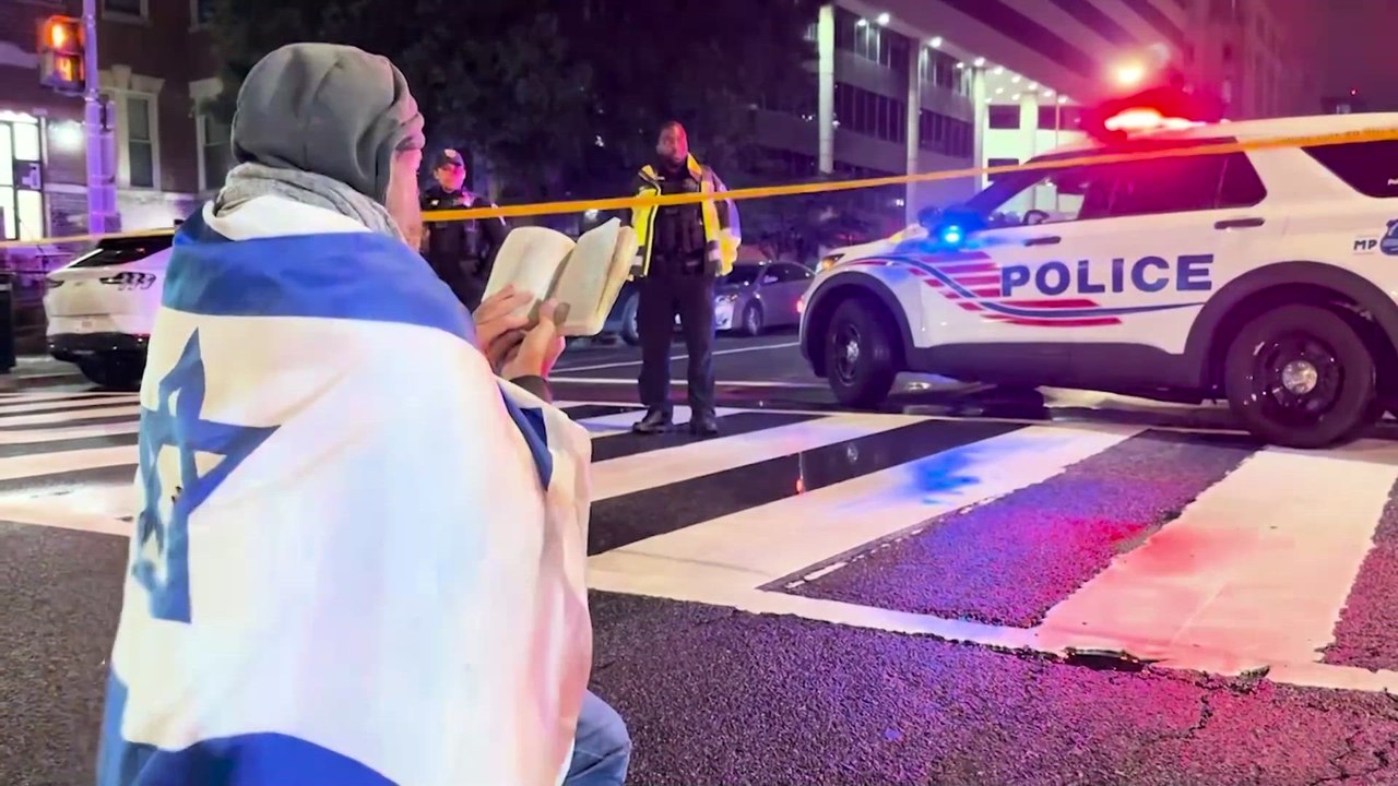 Heavy police presence after two Israeli embassy staffers killed in Washington shooting