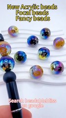 Light Variation Color Changing Round Acrylic Beads, 14MM
