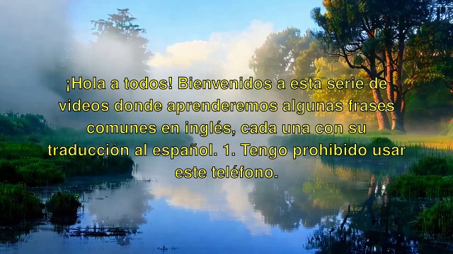 Frases Comunes en Ingles: Desde 'Tengo Prohibido Usar Este Telefono' Hasta 'Quiero Bailar Contigo'