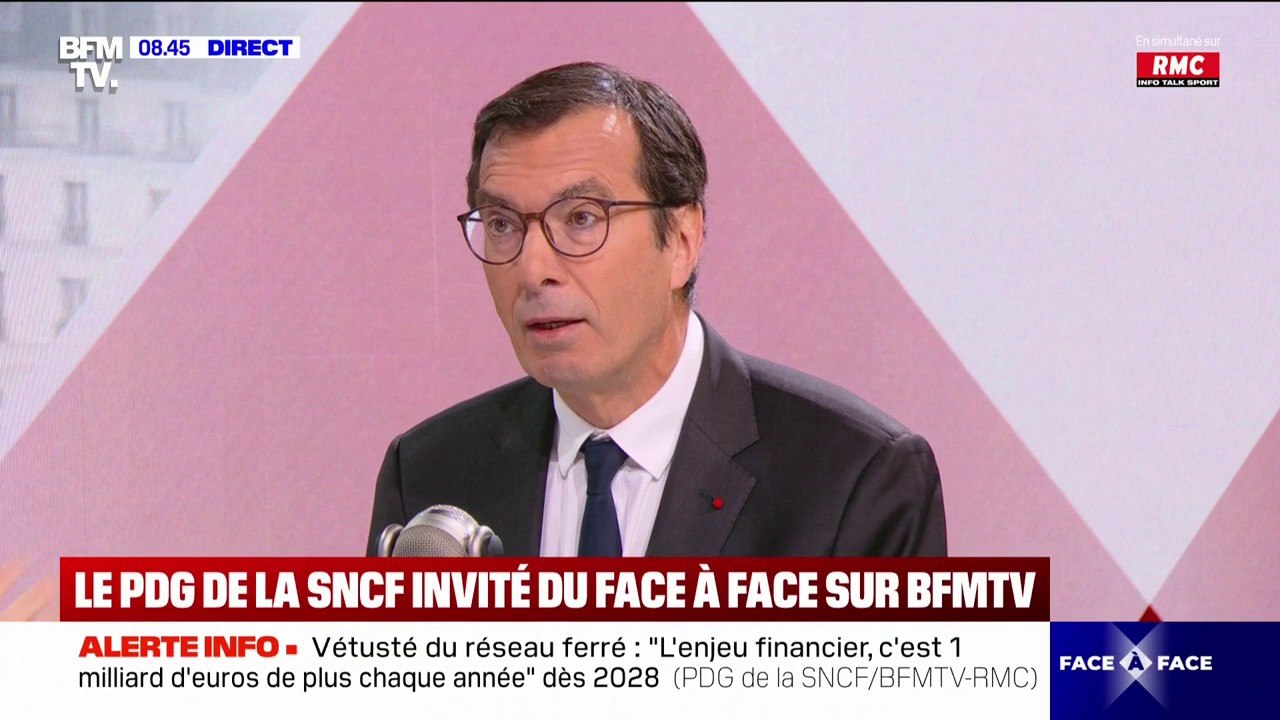 Bagages à bord des trains: "On souhaite que les gens fassent attention à leur volume de bagage", explique le PDG de la SNCF
