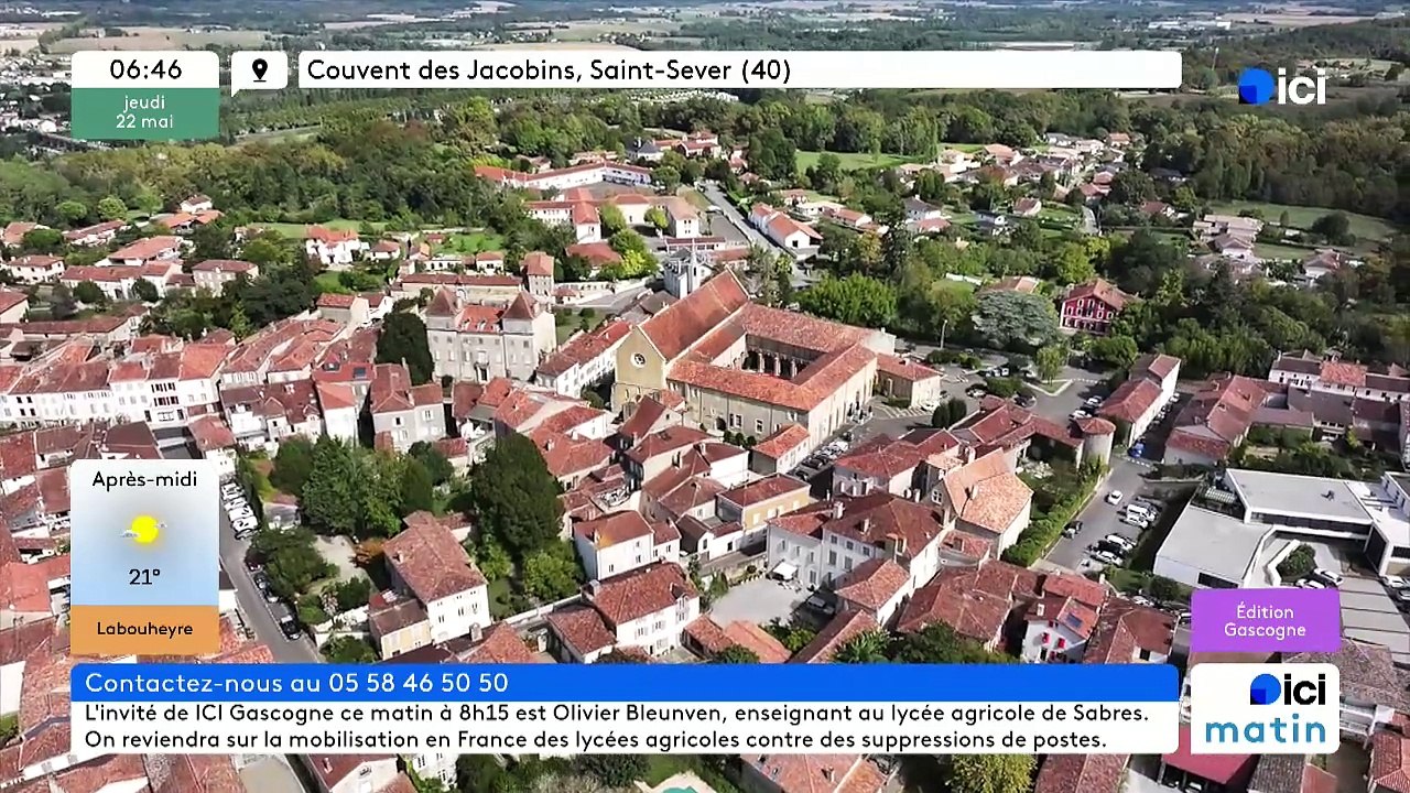 22/05/2025 - ici matin par ici Gascogne en vidéo