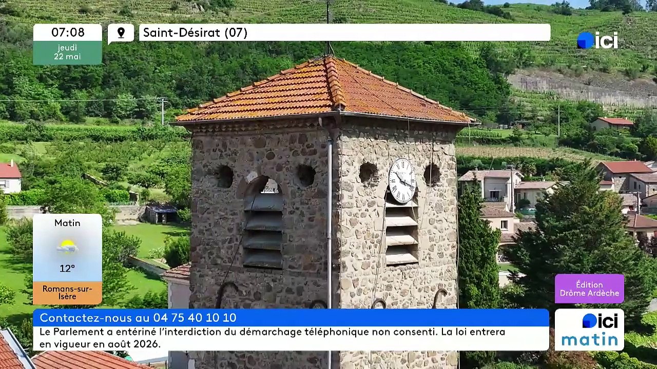 22/05/2025 - ici matin par ici Drôme Ardèche en vidéo