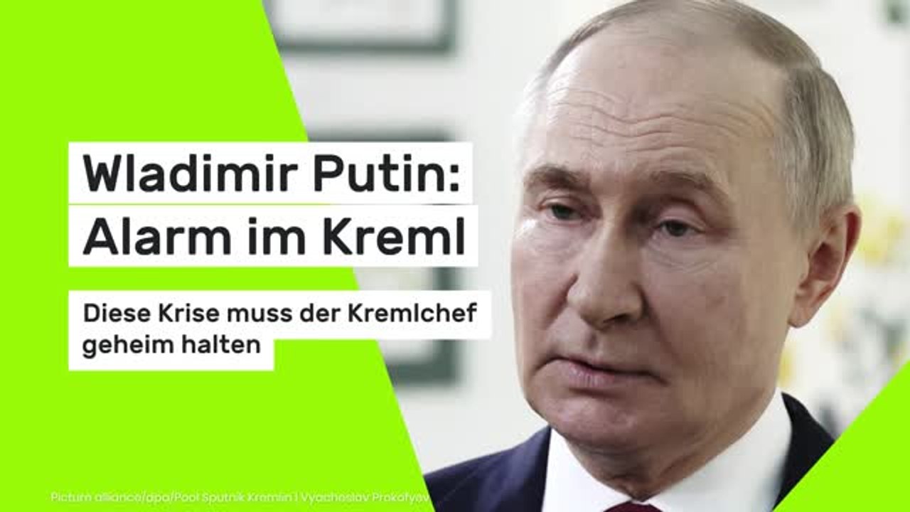 Wladimir Putin: Alarm im Kreml - diese Krise muss der Kremlchef geheim halten