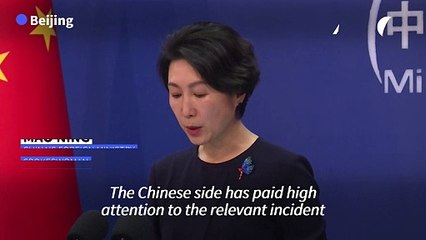 China slams Israel for firing shots near diplomats in the West Bank