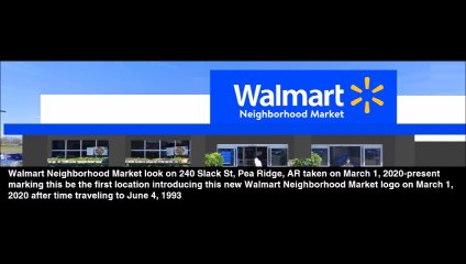 how Walmart Neighborhood Market will look like on 240 Slack St, Pea Ridge, AR when time travel gets invented