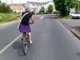 madame a vtt sur les routes du val d'oise !