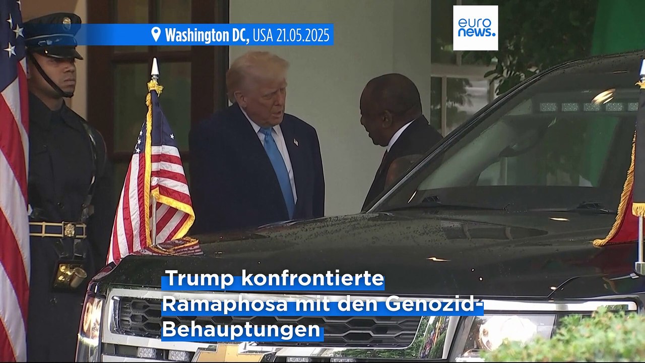 Weiterer Eklat vor laufender Kamera: Trump erhebt Vorwürfe gegen Südafrikas Ramaphosa
