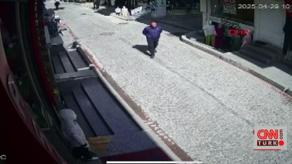 Yukarı baktığında artık çok geçti... Sokakta yürürken üzerine öyle bir şey düştü ki!