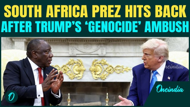 ‘NO Genocide in South Africa’ | Ramaphosa rebukes Trump after fiery Oval office encounter