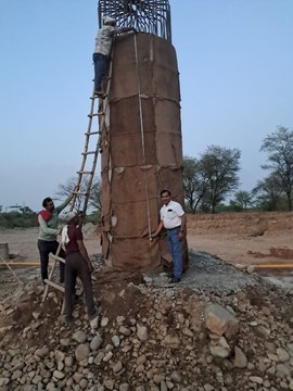 मालाखेड़ा जयपुर स्टेट हाईवे 44 से देवनारायण मंदिर तक 8 करोड़ रुपए की लागत से बन रही पुलिया