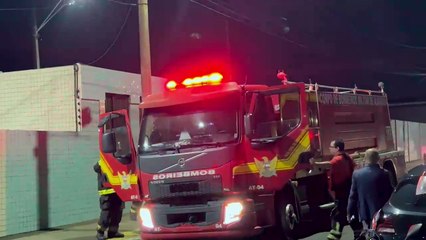 Atuação do Corpo de Bombeiros no incêndio de apartamento