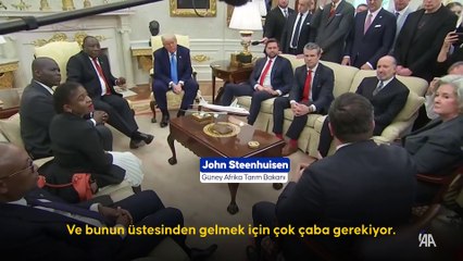 Trump ile Ramaphosa'nın görüşmesine 'beyaz çiftçilere soykırım' iddiası damga vurdu