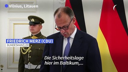 Merz: Russland bedroht "gemeinsame Sicherheit in Europa"