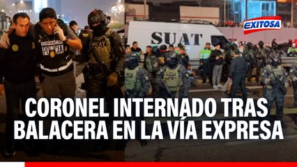 Balacera en la Vía Expresa: Coronel Juan Carlos Montúfar permanece internado en el hospital de la PNP