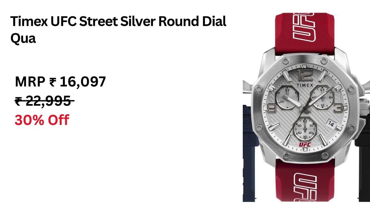 Timex UFC Street Silver Round Dial Quartz Analog Men Watch | Just Watches