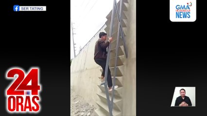 Matarik na hagdan sa isang dike, pinuna ng ilang residente | 24 Oras