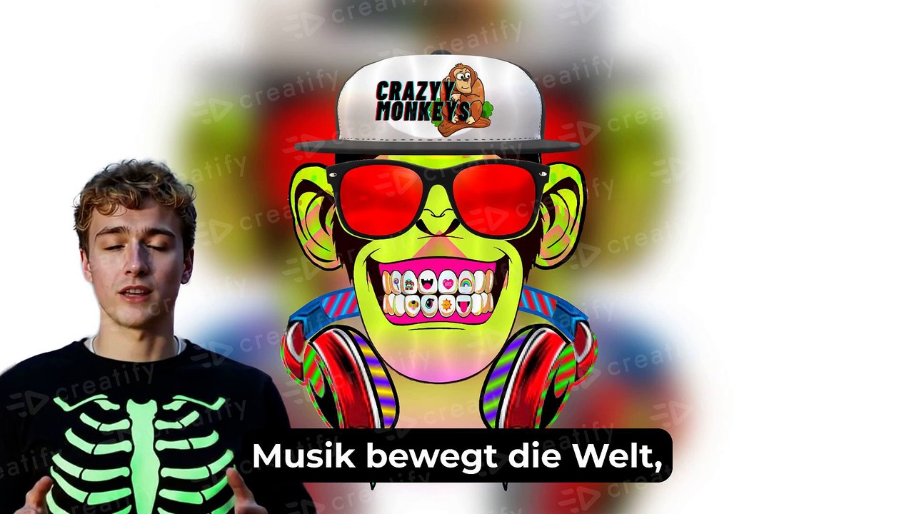 CRAZYY MONKEYS – DAS ULTIMATIVE MUSIK MONKEY T-SHIRT!